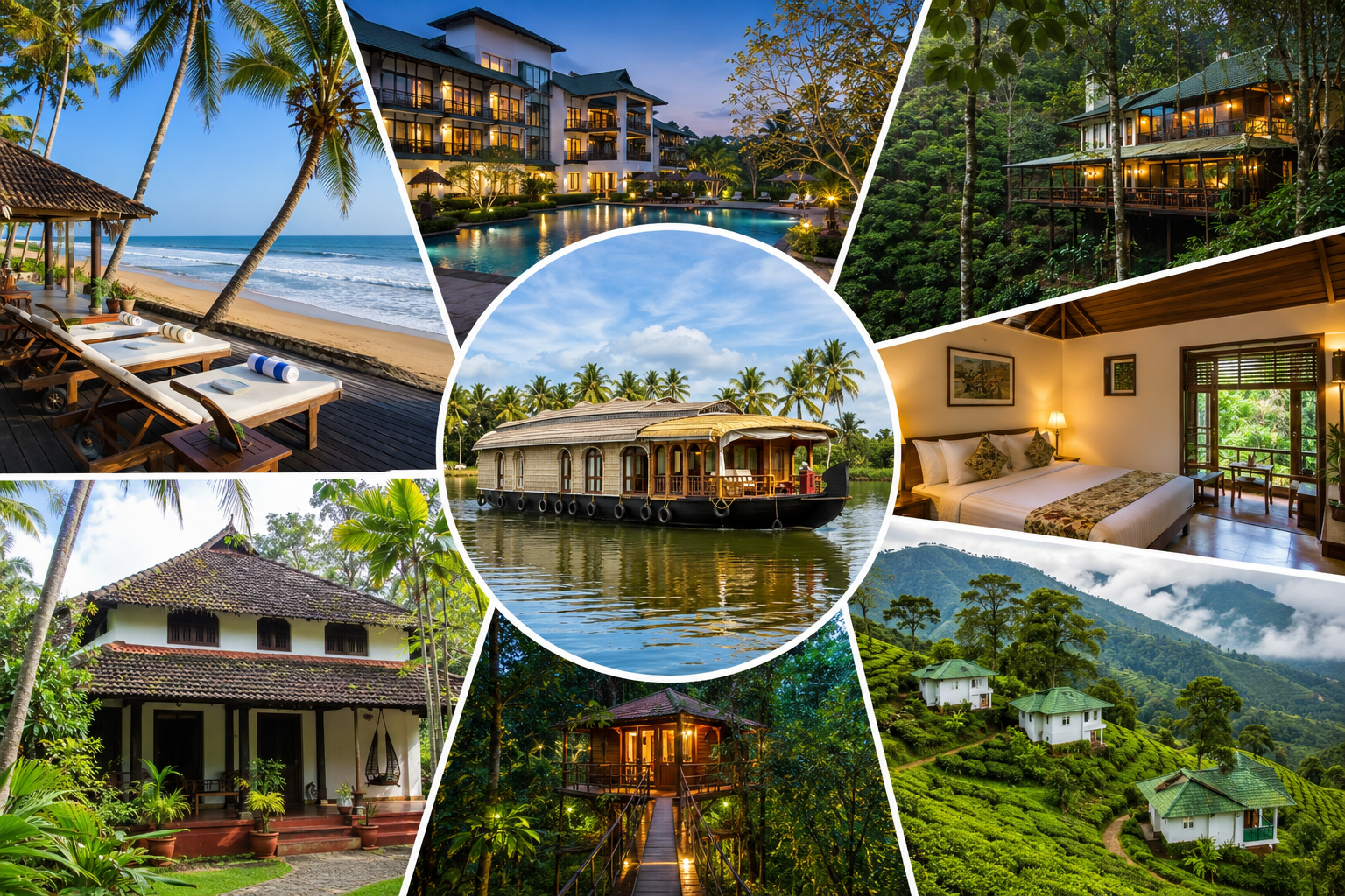 Hotels, Resorts, Homestays