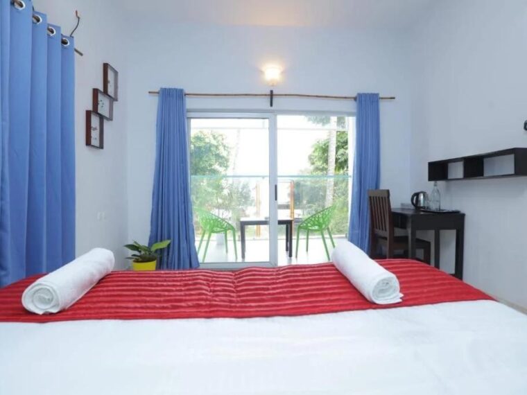 Comfortable guest accommodation at Sky Frame Beach Resort Varkala.