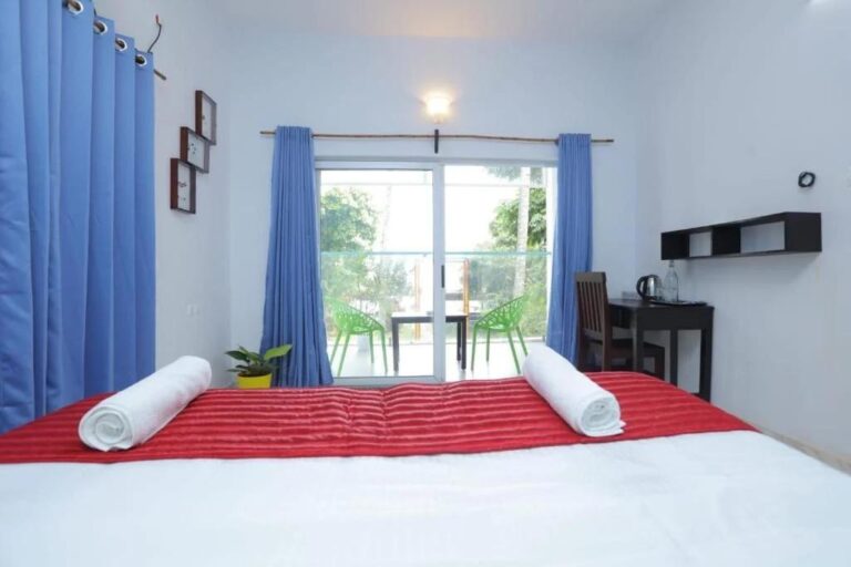 Comfortable guest accommodation at Sky Frame Beach Resort Varkala.